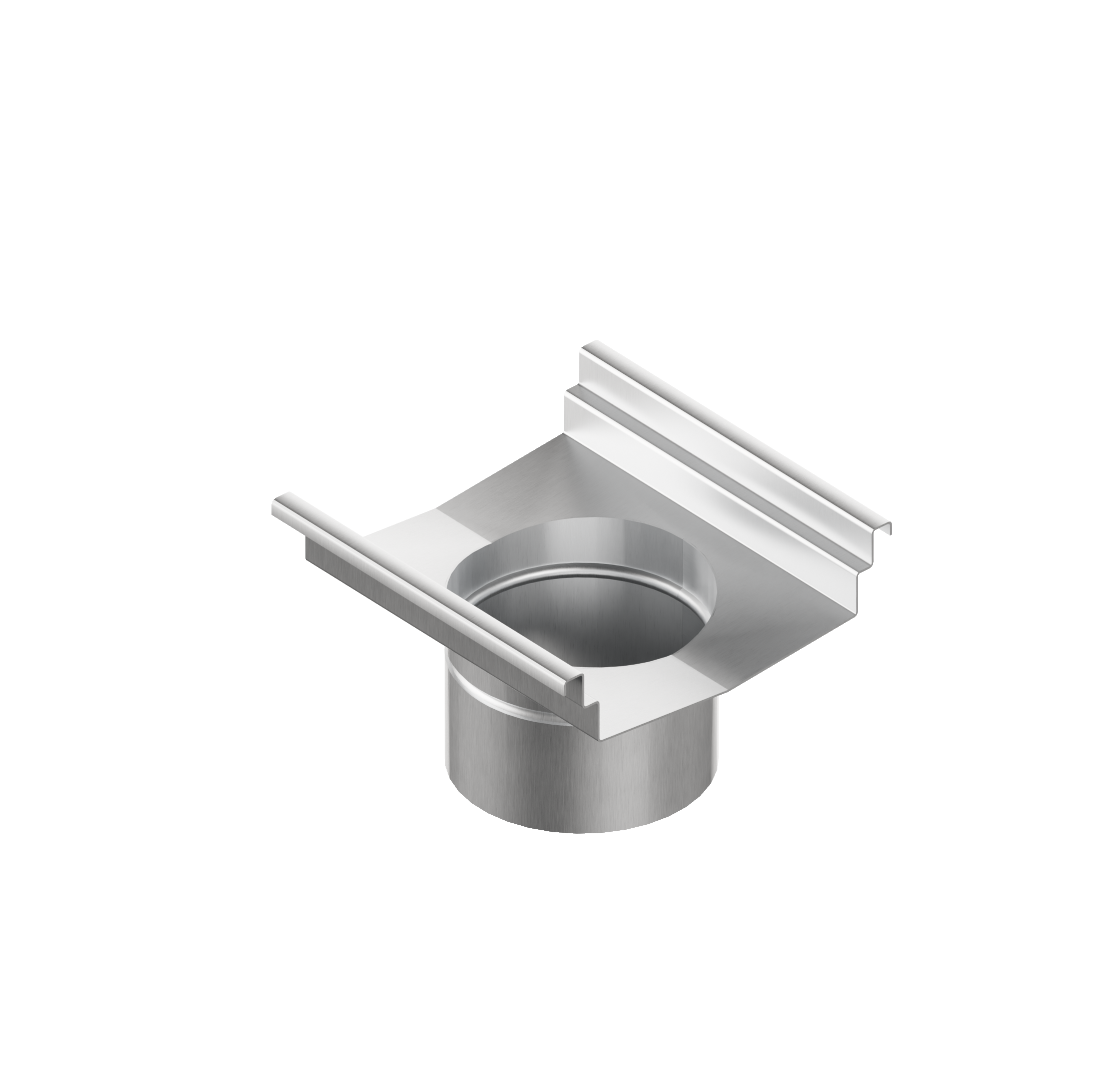 Трубный выпуск из нержавеющей стали. Вертикальный Ду200